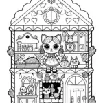 Victorian House Coloring Page