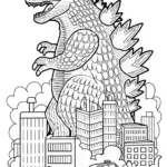 Godzilla Rampage in the City