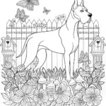 Gentle Giant Great Dane Coloring Page