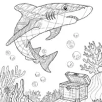 Shark Adventure in the Ocean Depths