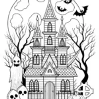Haunted Halloween Mansion and Spooky Ghosts