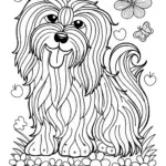 Adorable Shaggy Dog Coloring Page