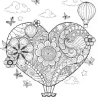 Anatomical Heart Coloring Page