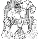 Mighty Bulldog Protector Coloring Page