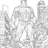 Hulk Ready for Action Coloring Page