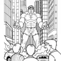 Hulk Ready for Battle Coloring Page