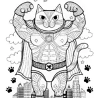 Majestic Muscular Cat on the Mountain