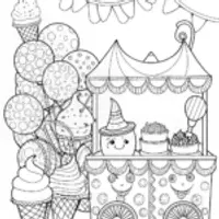 Cupcake Sweetness Coloring Page