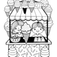 Smiling Cupcake Coloring Fun