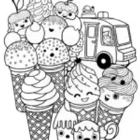 Sweet Ice Cream Treats with Smiley Scoops