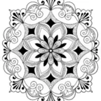 Intricate Mandala and Swirls Coloring Page