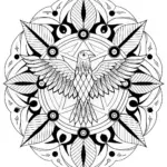 Intricate Mandala with Majestic Eagle
