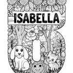 Isabella Name Coloring Page