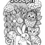 Joseph’s Animal Friends Coloring Page