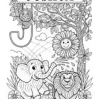 Joshua’s Animal Friends Coloring Page