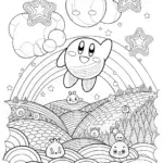 Waddle Dee Adventure Coloring Page