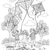 Kite Flying Fun: Kids Enjoy a Breezy Afternoon