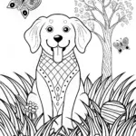 Majestic Labrador Coloring Page