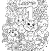 Lauren’s Cute Animal Friends Coloring Page