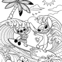 Lilo and Stitch Surfing Adventure