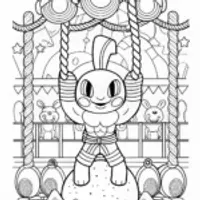Charmeleon in the Wild Coloring Page