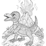 Charmeleon Ready for Battle in the Forest