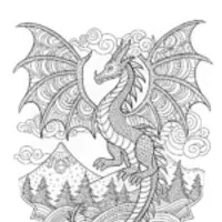 Majestic Dragon Coloring Adventure