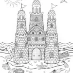 Majestic Sandcastle by the Sea