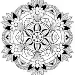 Mandala Bliss Coloring Page