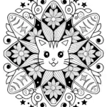 Mandala Cat Coloring Fun