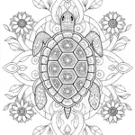 Mandala Turtle Coloring Page