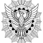 Mandala with Majestic Bird