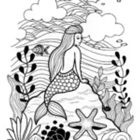 Mermaid Serenity by the Sea