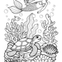 Mermaid and Sea Turtle Adventure