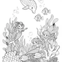 Mermaid Melody and Friends Under the Sea