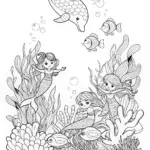 Mermaid Melody and Friends Under the Sea