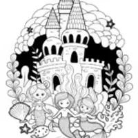 Mermaid Melody: Enchanted Sea Dreams Coloring Page