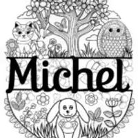 “Michel’s Animal Friends Coloring Page”