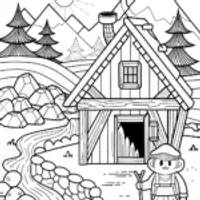 Minecraft Character Coloring Page