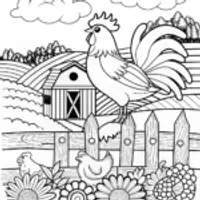 Morning Rooster on the Fence