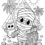 Mummy Coloring Page
