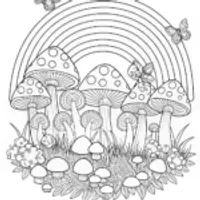 Magical Mushrooms in the Forest