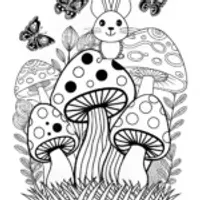 Mushroom Wonderland with Whiskers the Rabbit