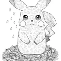 Pikachu’s Happy Adventure Coloring Page
