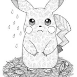 Pikachu’s Happy Adventure Coloring Page