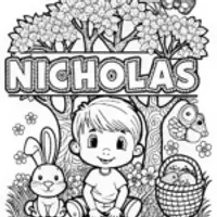 Nicholas’ Animal Friends Coloring Page