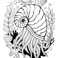 Happy Octopus in a Sunny Seaside Scene