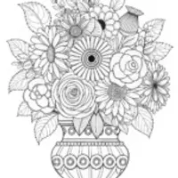 Ornate Floral Bouquet in an Intricate Vase
