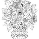 Ornate Floral Bouquet in an Intricate Vase