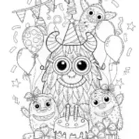 Party Monster Coloring Fun